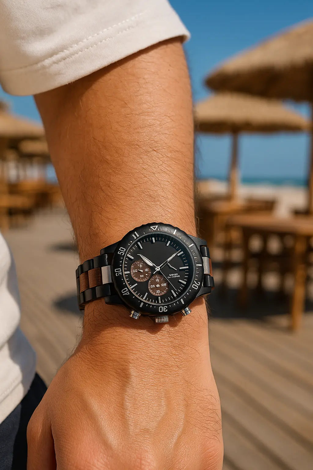 Montre cadran Bois Homme - Gujan Mestras boutique montre