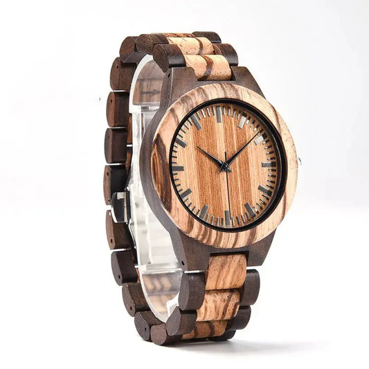 Ainhoa - Montre en Bois clair pour Femme L'Heure du sud
