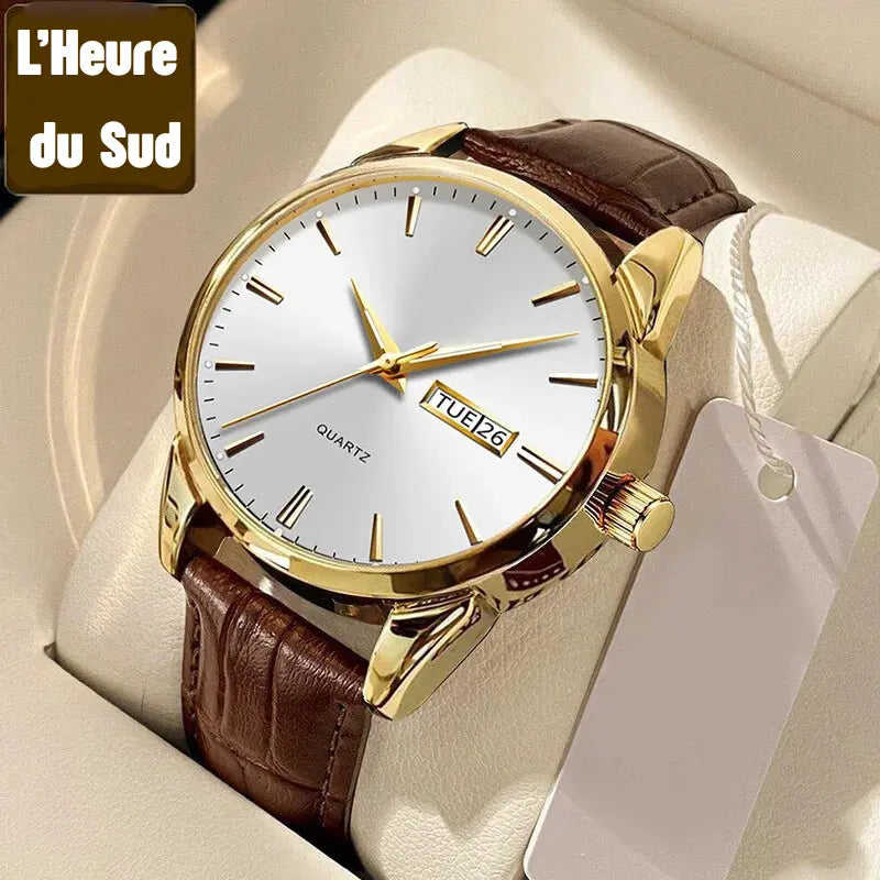 Montre Homme marron Cuir - Anglet boutique montre