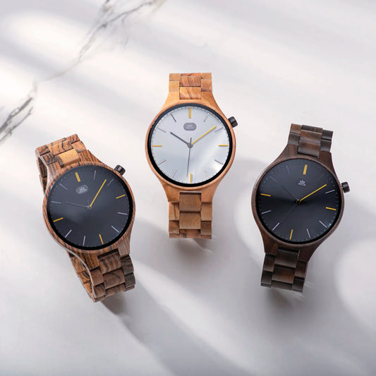 L'Heure du sud BOBOBIRD & KINGNOW Luxury Men's Quartz Real Wood Wristwatch High-End Man Wood Watch Custom Vintage Watch Gift for Women & Men