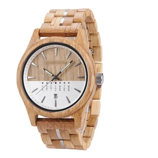Montre en Bois clair Homme - Lacanau boutique montre