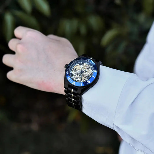 Montre en Bois Mécanique Homme - Messanges boutique montre