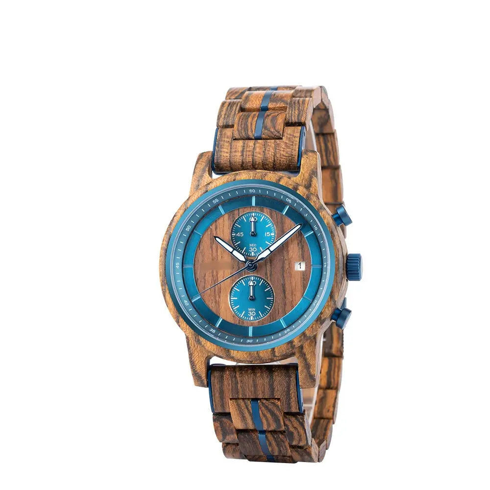 Montre Homme en Bois bleu - Pyla sur Mer boutique montre