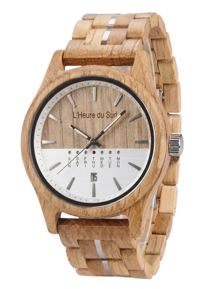 Montre en Bois clair Homme - Lacanau