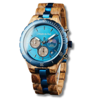 Montre Homme bois et acier - Andernos les Bains