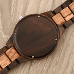 Guéthary - Montre Homme en Bois nature L'Heure du sud