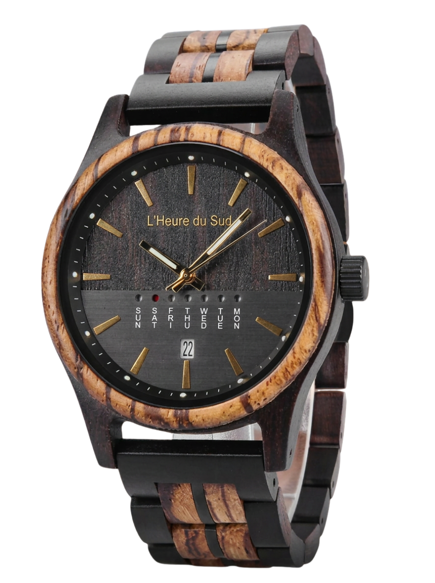 Montre en Bois Noir - Moliets-et-Maa