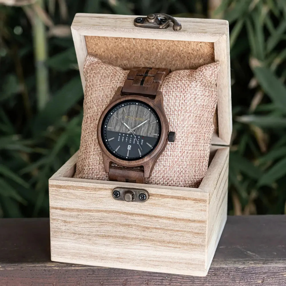  L'Heure du sud Montre Homme Bois - Hossegor