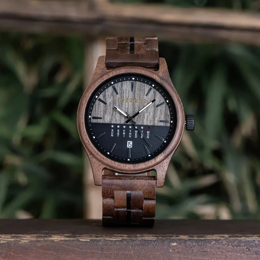  L'Heure du sud Montre Homme Bois - Hossegor