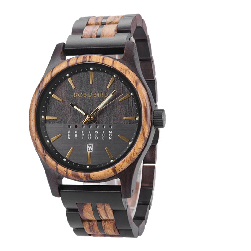 Montre en Bois Noir - Moliets-et-Maa - L'Heure du Sud
