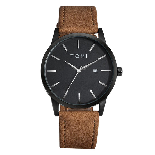 TOMI Brand Fashionable Men's Watch Luxurious Small Disc Dial Design Quartz Watch L'Heure du sud