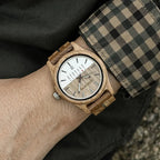  L'Heure du sud Montre en Bois clair Homme - Lacanau