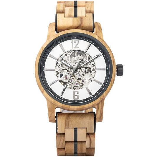 BOBO BIRD Wooden Automatic Mechanical Watch Men New Top Luxury Wristwatch Fashion Luminous Clock Great Gift Wood Box Custom Logo L'Heure du sud