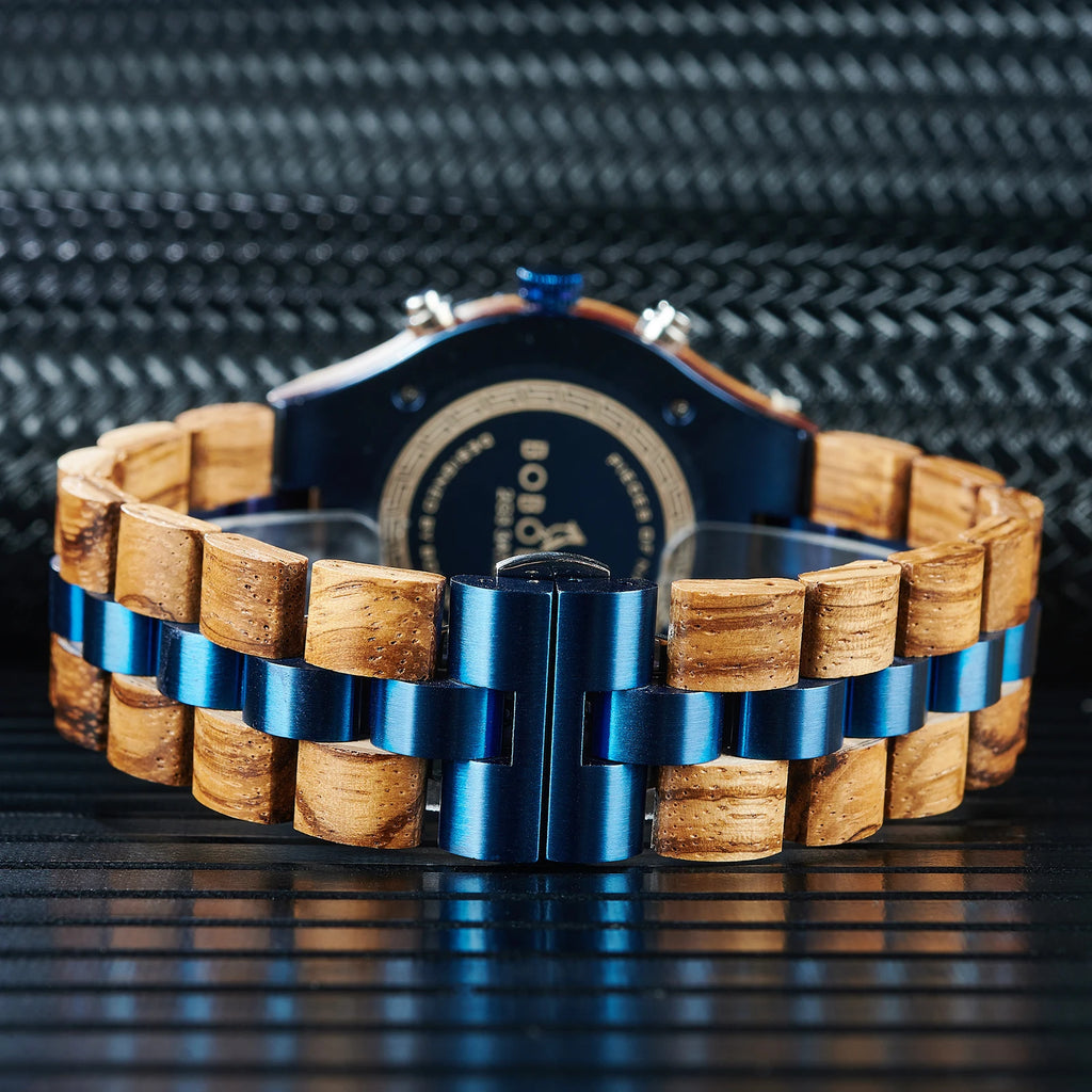 Montre Homme bois et acier - Andernos les Bains