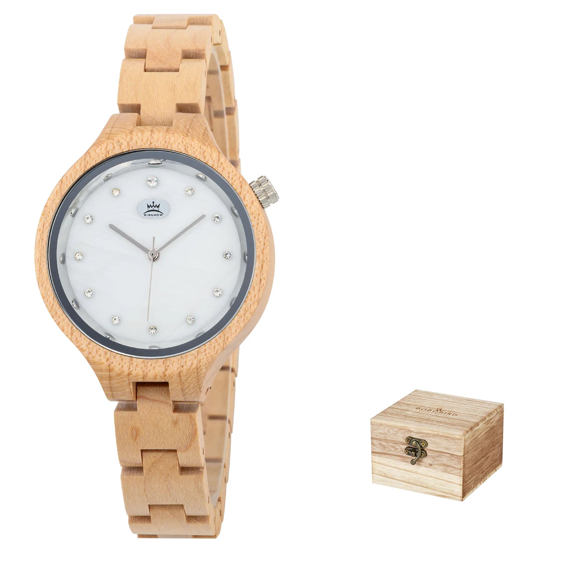  L'Heure du sud BOBOBIRD & KINGNOW Luxury Men's Quartz Real Wood Wristwatch High-End Man Wood Watch Custom Vintage Watch Gift for Women & Men