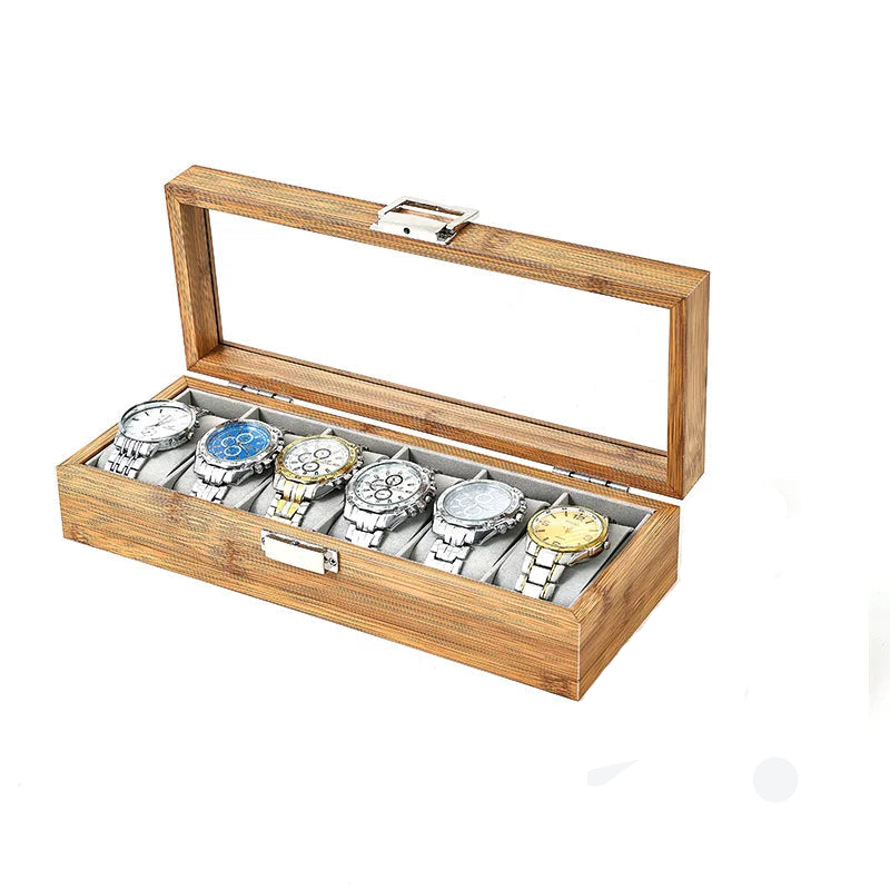 boite 6 montres - Bois