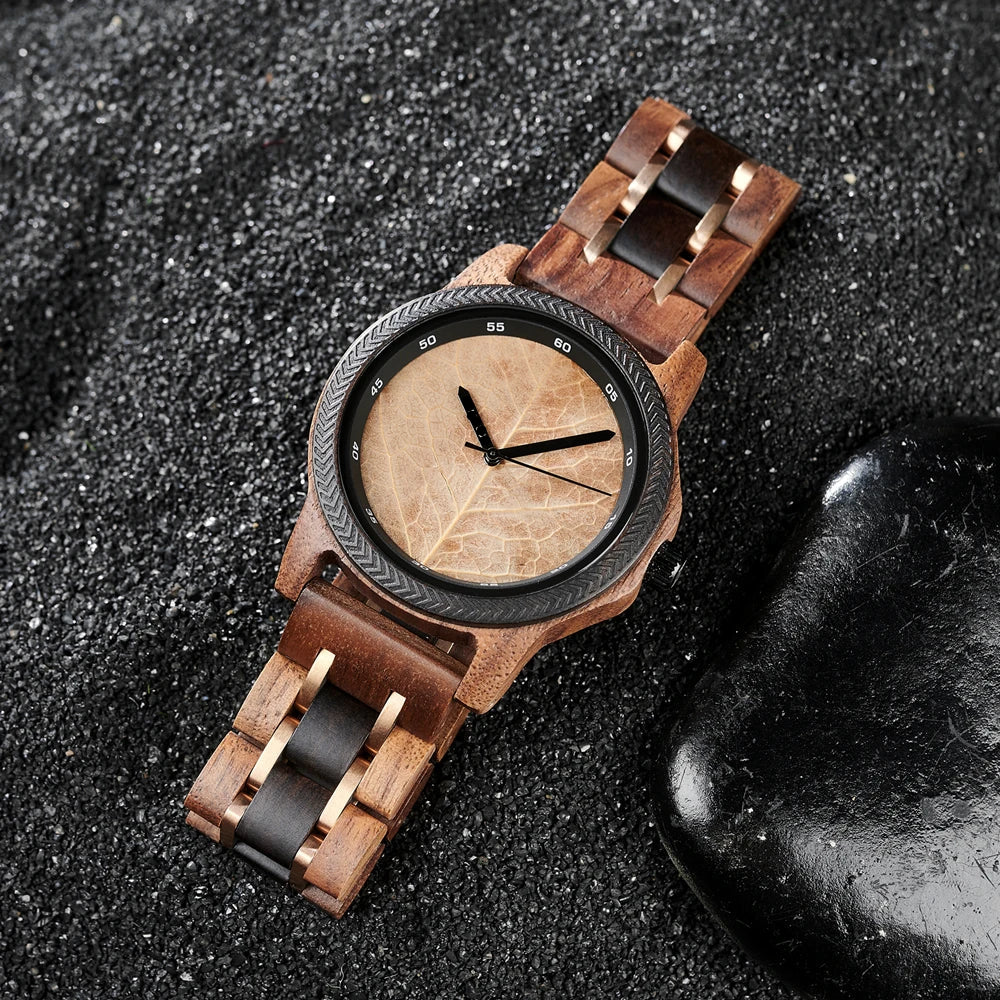 Tarnos - Montre en Bois marron Homme