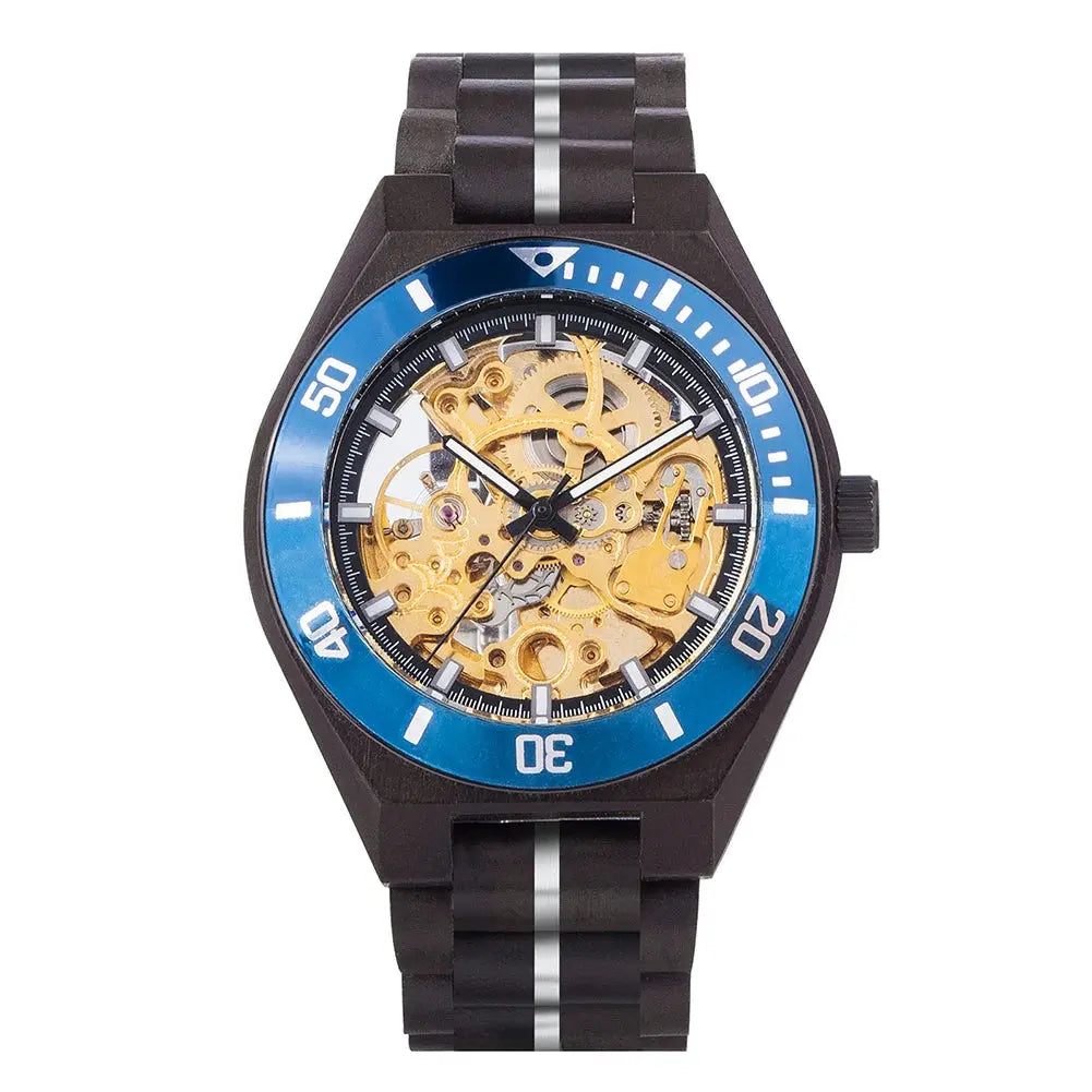 Montre en Bois Mécanique Homme - Messanges boutique montre