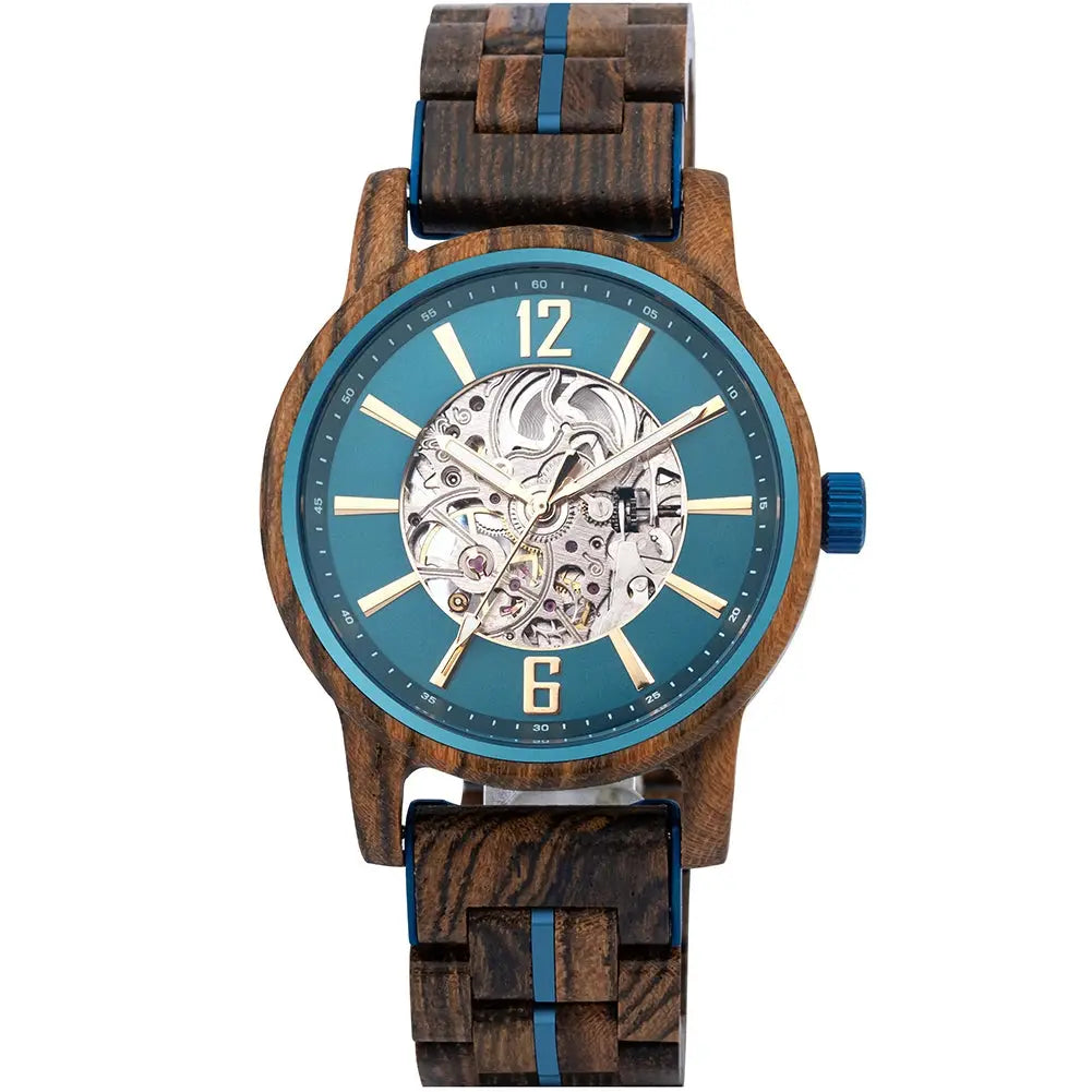  L'Heure du sud Montre en Bois Automatique Homme - Cap Ferret