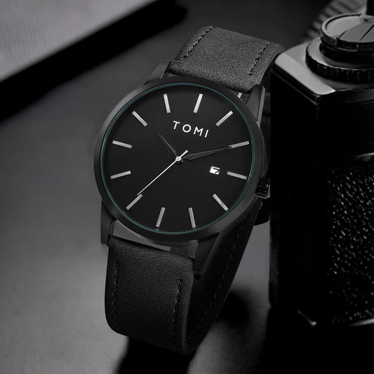 TOMI Brand Fashionable Men's Watch Luxurious Small Disc Dial Design Quartz Watch L'Heure du sud