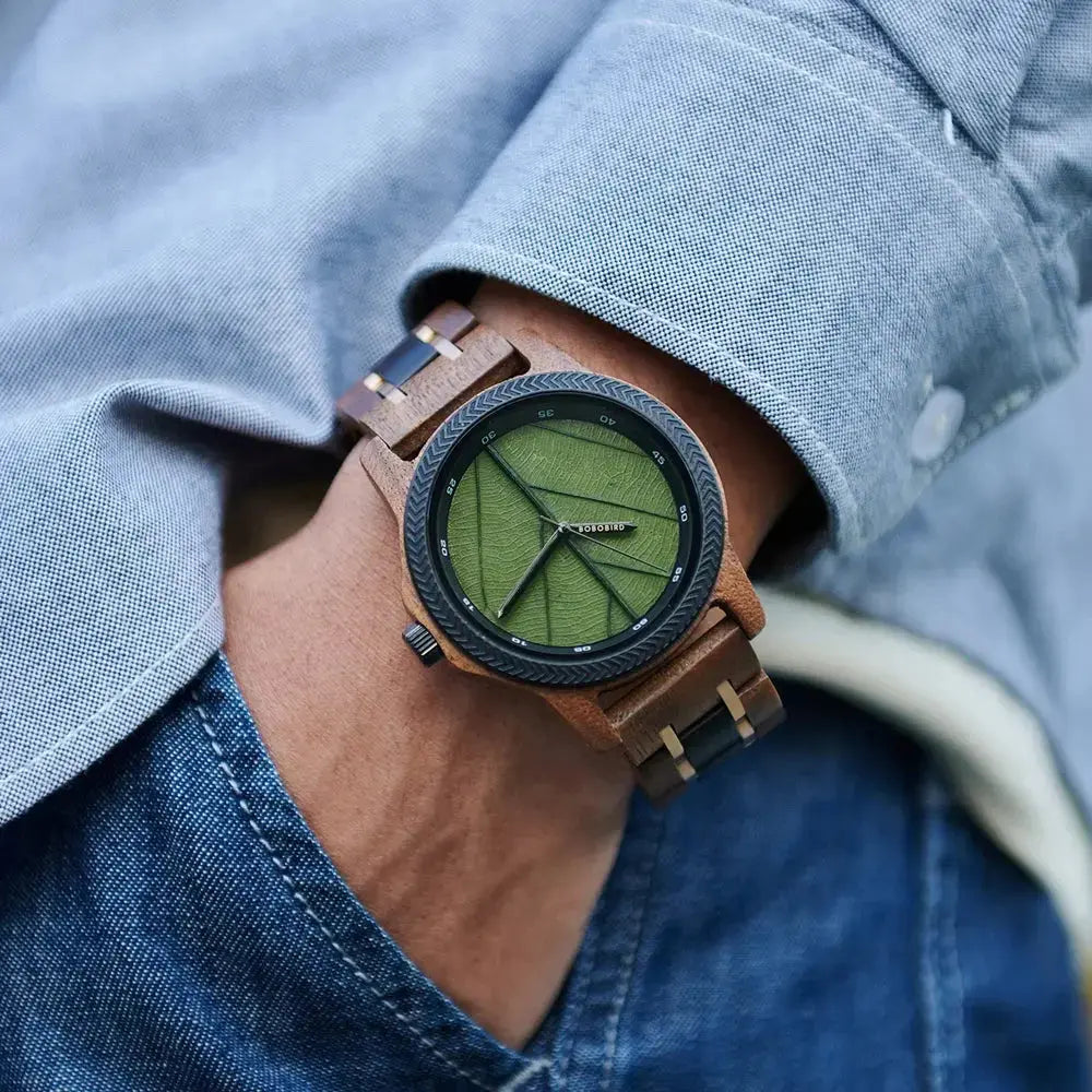  L'Heure du sud Montre pour Homme en Bois - Mont de Marsan