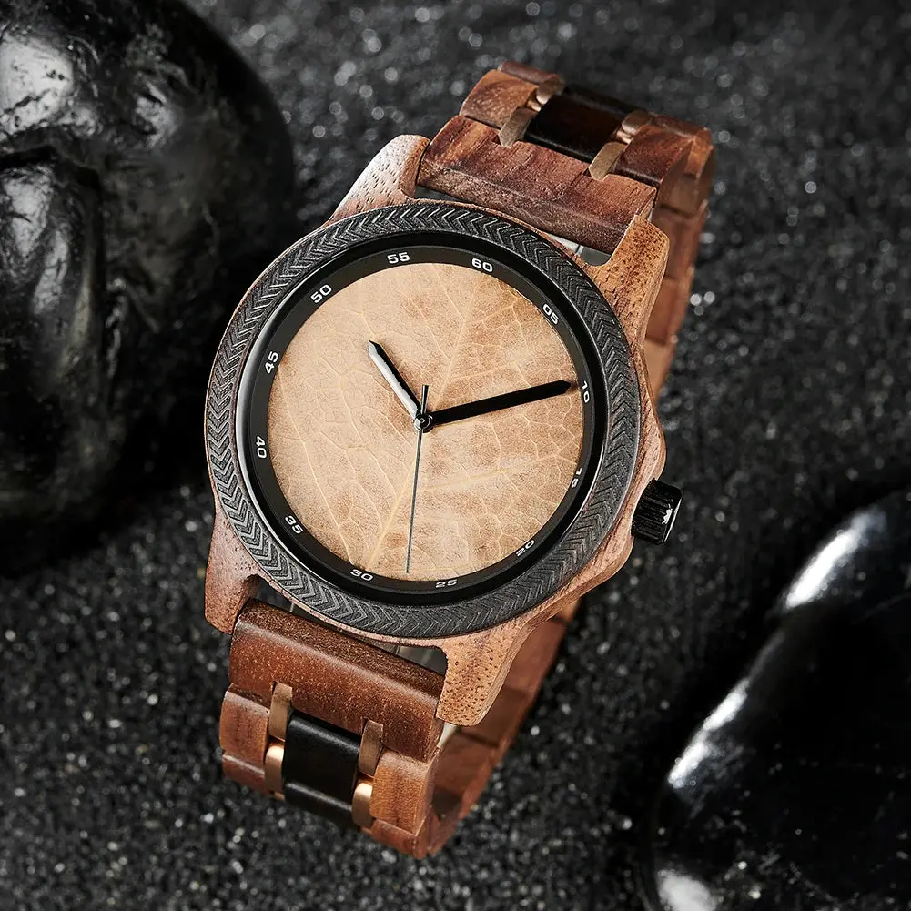 Tarnos - Montre en Bois marron Homme