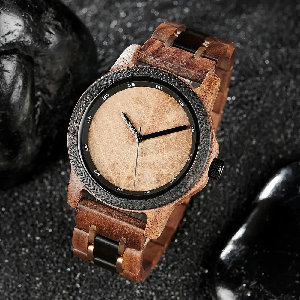  L'Heure du sud Tarnos - Montre en Bois marron Homme