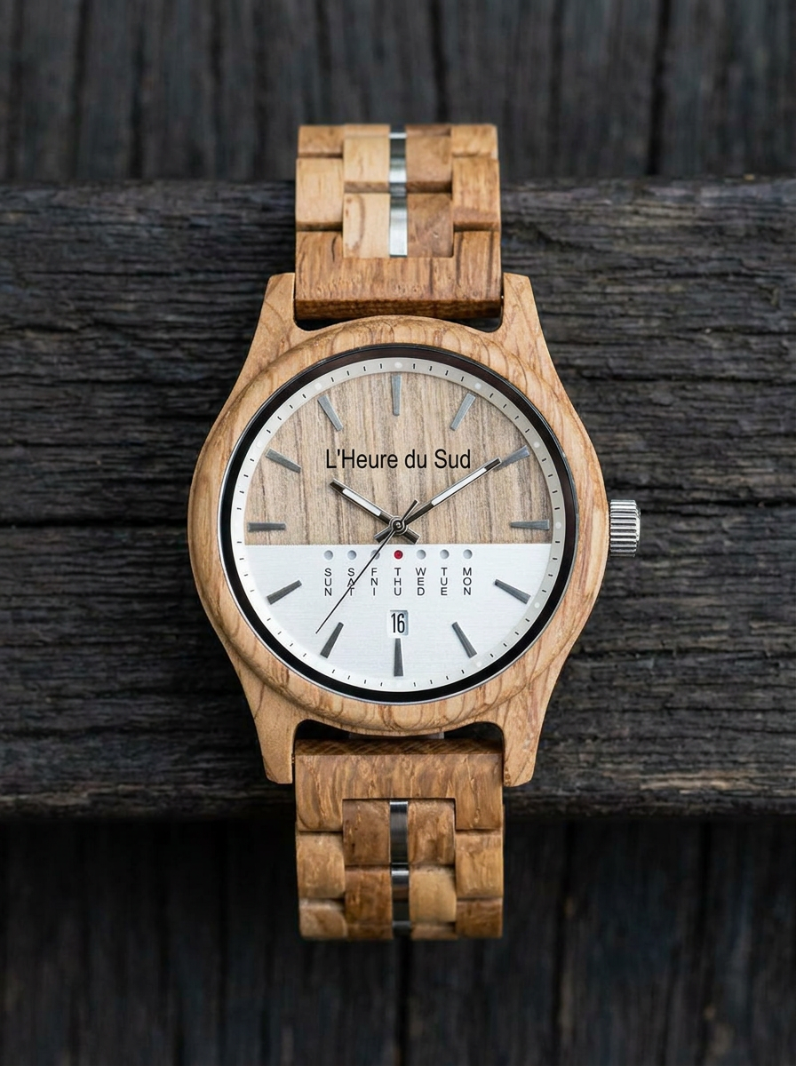 Montre en Bois clair Homme - Lacanau