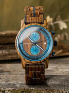 Montre Homme en Bois bleu - Pyla sur Mer