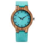 Montre en Bois et Cuir Femme - Capbreton