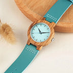 Montre en Bois et Cuir Femme - Capbreton