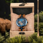Montre Homme bois et acier - Andernos les Bains