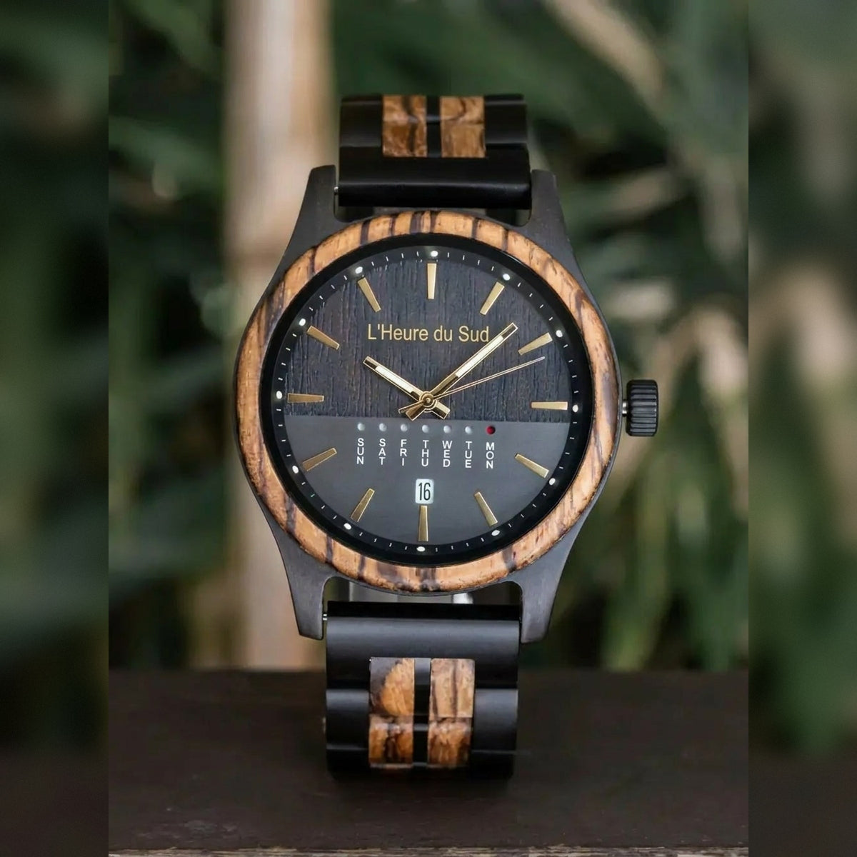 Montre en Bois Noir - Moliets-et-Maa