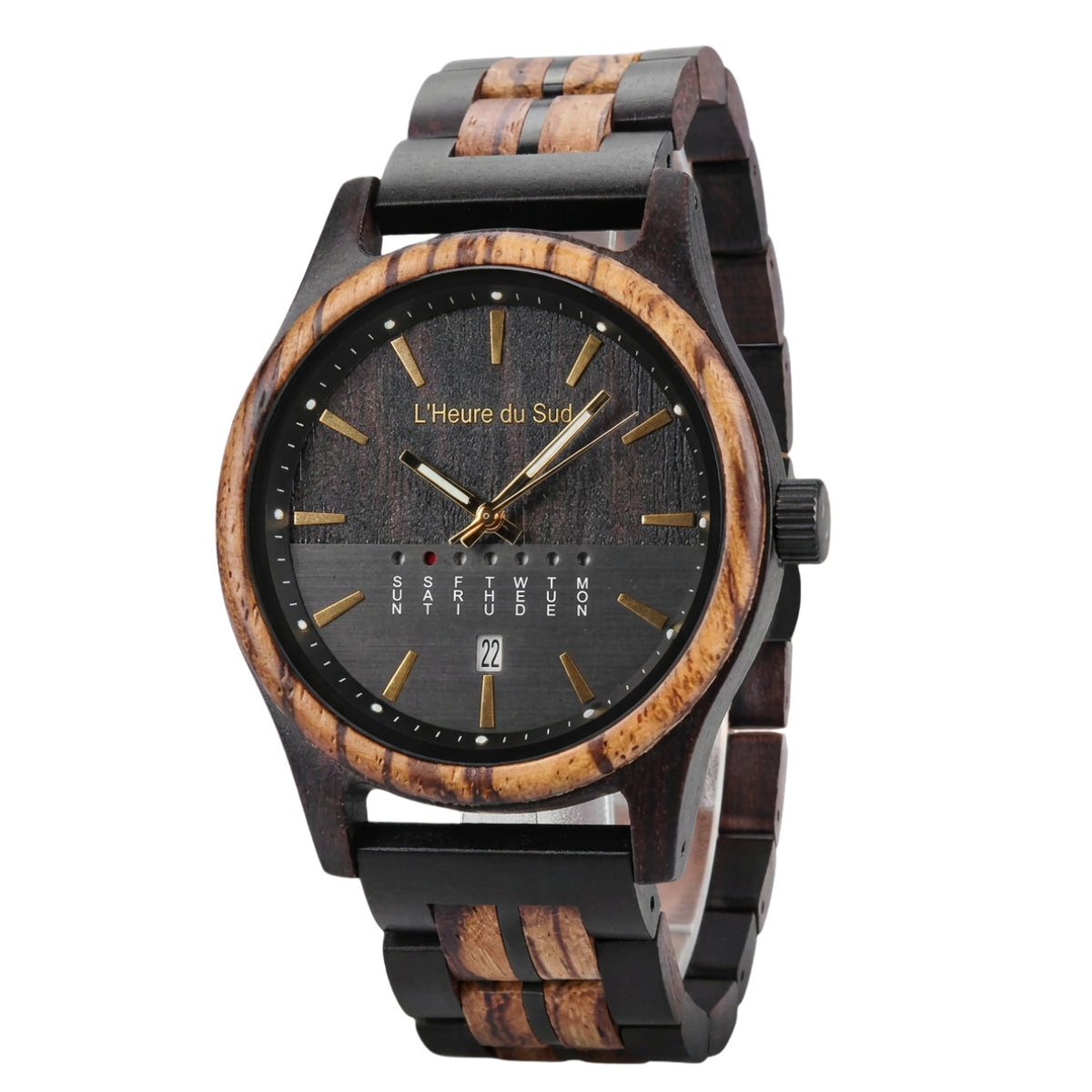 Montre en Bois Noir - Moliets-et-Maa