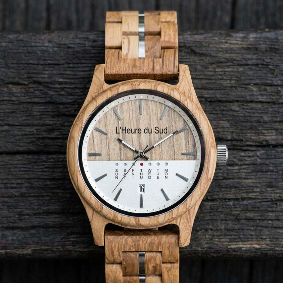 Montre en Bois clair Homme - Lacanau