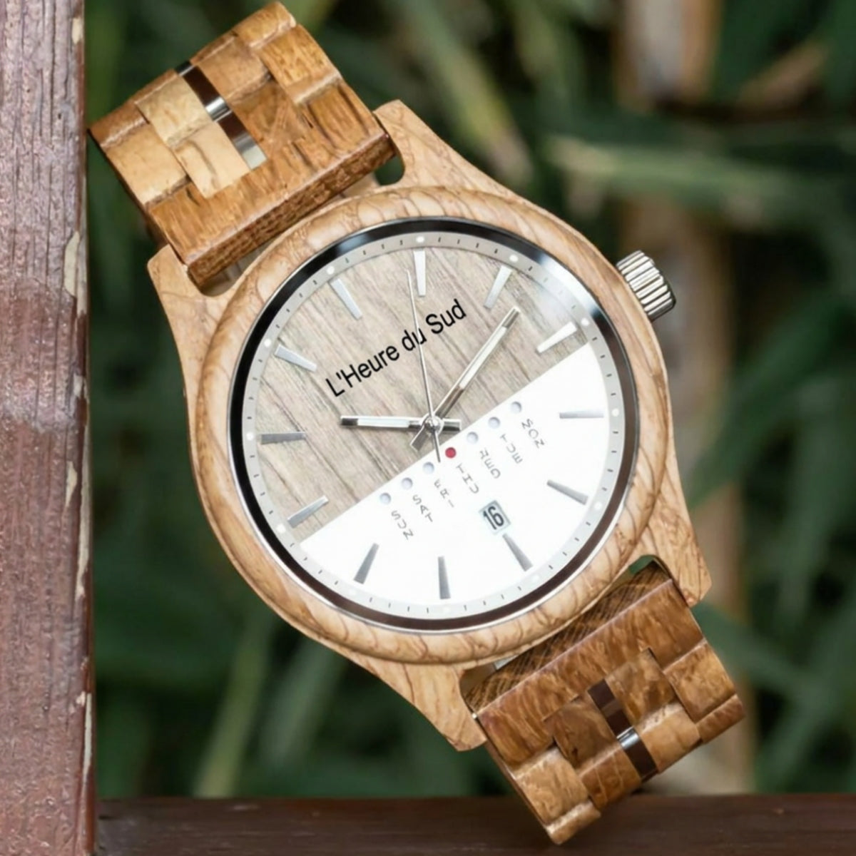 Montre en Bois clair Homme - Lacanau